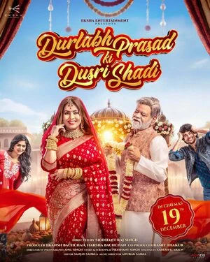 Durlabh Prasad Ki Dusri Shadi 2025 Hindi Audio HD Poster Download - filmyfly